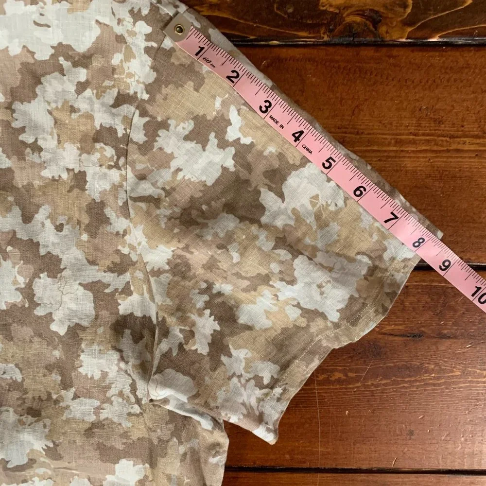 NWT Women’s Orvis Odor Control Outsmart Fresh Linen Medium Brown Camo Blouse - Picture 13 of 13